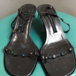 Vintage! Beautiful Giuseppe Zanotti Flower Sandals